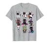 Halloween Cat Apparel Halloween Cat T-Shirt - Spooky Kittens Costume T-Shirt - size chart
