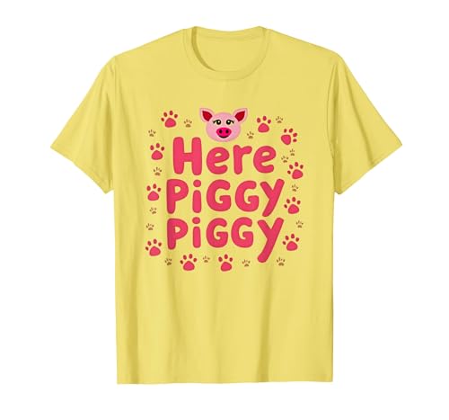 Mademark John Pork's Calling: Here Piggy Piggy Funny Pig Lover Gift T-Shirt - size chart