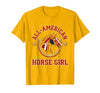 Mademark All-American Horse Girl Bold Varsity Horse Design T-Shirt - Men - size chart