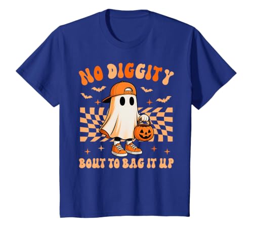 Ghost No Diggity Bout To Bag It Up Halloween Ades Ghost No Diggity Bout to Bag It Up Halloween Toddler Kids T-Shirt - size