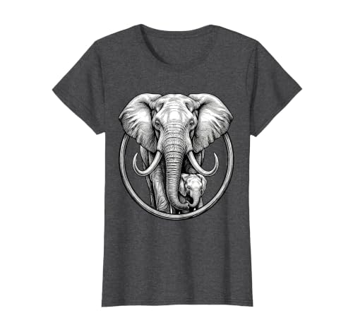 Mademark Mama Elephant and Baby Graphic Tee T-Shirt - Women - size chart