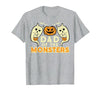 Mens Halloween Shirts For Dad Daddy Papa Men Halloween Dad of Monsters Funny Family Costume Papa Daddy T-Shirt - size chart