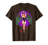 Classic Vintage Pin-Up Sexy Girl by YUX Sexy Succubus Monster Halloween Hand Heart Pin-Up Girl Devil T-Shirt - size chart