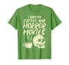 Halloween Shirts For Women Men Kids Boys Girls I Run Coffee Horror Movies Skull Skeleton Fun Halloween T-Shirt - size chart