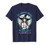 CCHT Dialysis Technician My Broom Broke So Now I'm a CCHT Dialysis Tech Halloween T-Shirt - size chart