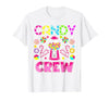 Candy Land Candy Crew Party Halloween Costumes T-Shirt - size chart