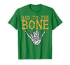 Mens Halloween Shirts For Dad Daddy Papa Men Halloween Dad to The Bone Skeleton Hand Fun Papa Costume Men T-Shirt - size