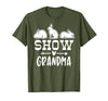 Show Rabbit Grandma T-Shirt — design detail