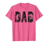 Fishing Gifts for Dad Father's Day Fisherman Fishing Dad Birthday Classic Bold Font Fish Daddy T-Shirt - size chart