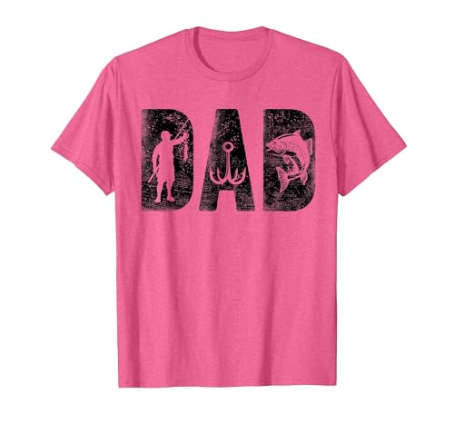 Fishing Gifts for Dad Father's Day Fisherman Fishing Dad Birthday Classic Bold Font Fish Daddy T-Shirt - size chart
