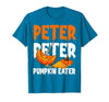 Halloween Matching Couple Shirts Women Men Funny Peter Pumpkin Eater Halloween Costume Men Boyfriend T-Shirt - size chart