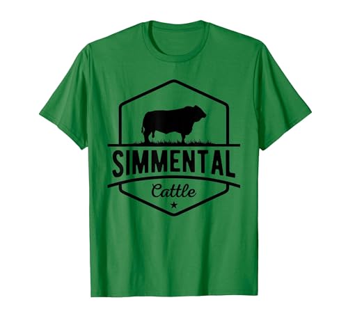 Funny Farmer Gift for Simmental Cattle Cow Farmer - Simmental Cattle T-Shirt - size chart