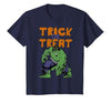 Marvel Avengers The Hulk Trick Or Treat Halloween T-Shirt - size chart