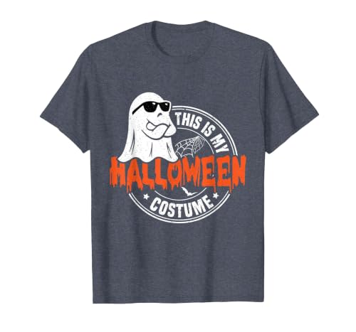 Happy Halloween This Is My Halloween Costume This is My Halloween Costume Funny T-Shirt - size chart