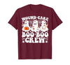 Wound Care Nurse Boo Boo Crew Halloween Wound Care Boo Boo Crew Nurse Funny Ghost Halloween Nurse T-Shirt - size chart