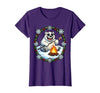 Mademark Polar Bear Sunglasses Roasting Marshmallow Christmas T-Shirt - size chart