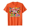 Be Kind Highland Cow Autism Awareness Sped Teacher Be Kind Highland Cow Autism Awareness Inspirational Teacher T-Shirt -