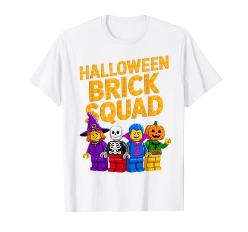 Family Master Builder Birthday Kids Toddler Gifts Halloween Brick Squad Costume Master Builder Blocks Building T-Shirt -