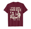 Halloween Costume For Doctor I've Got Your Back I've Got Your Back Halloween Skeleton Doctor Costume T-Shirt - size chart
