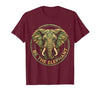 Mademark Be the Elephant Strength and Wisdom Design T-Shirt - Men - size chart