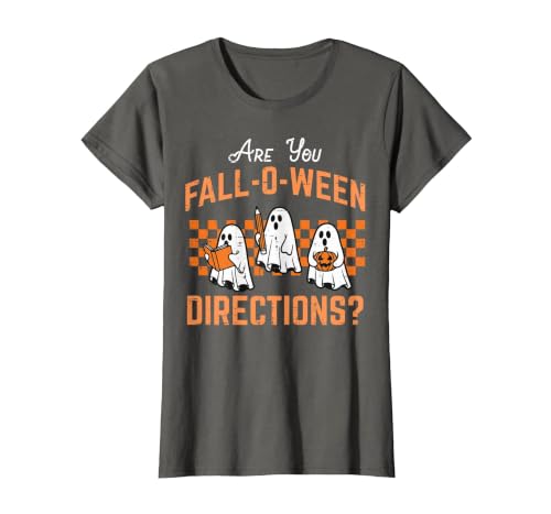 Halloween Shirts For Women Men Kids Boys Girls are You Falloween Directions Funny Halloween Teacher Teach T-Shirt - size