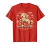 Chinese New Year 1990 Birthday Fortune Prosper Red Festive 2026 Horse Lady Crazy Wild Soul Calm Heart Lunar T-Shirt - size chart