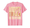 Mademark Horses Fix Everything Equestrian Design T-Shirt - Men - size chart