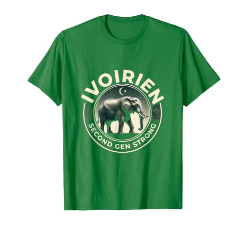 Mademark Ivoirien, Second Gen Strong Elephant Heritage Design T-Shirt - Men - size chart