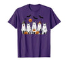 Spooky Dog Lovers Haunted Halloween Designs Halloween Ghost Dogs Pumpkin Candy Party Costume T-Shirt - size chart