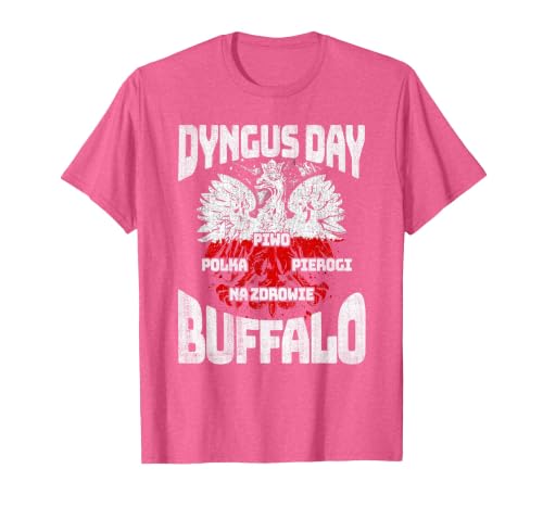 Polish Heritage Gifts Dyngus Day Buffalo New York Piwo Polka Pierogi Na Zdrowie T-Shirt - size chart
