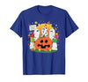 Funny Halloween gift tee Welcome Great Pumpkin Boo Witch Pumpkin Halloween T-Shirt - size chart