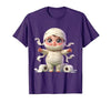 Mademark Kids Halloween Mummy Wrapped in Toilet Paper T-Shirt - size chart