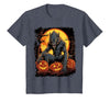 FrightNightFits Werewolf Orange Halloween T-Shirt - size chart