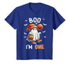 Halloween Boo I'm First 1st Birthday Boy Boo I'm One Ghost 1st Birthday Halloween Boy Kids Groovy T-Shirt - size chart