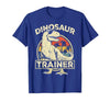 Dinosaur Trainer Halloween Vintage Dinosaur Trainer Halloween Costume Retro Dino Outline T-Shirt - size chart