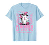 Arich.Tee's Breast Cancer Awareness Ghost in October We Wear Pink Breast Cancer Witch Ghost Halloween T-Shirt - size chart