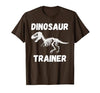Dinosaur Trainer Costume Halloween Dino Skeleton T-Shirt - size chart