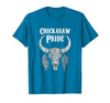 Chickasaw Pride Native American Nice Gifts Chickasaw Pride Tribe Native American Indian Buffalo T-Shirt - size chart