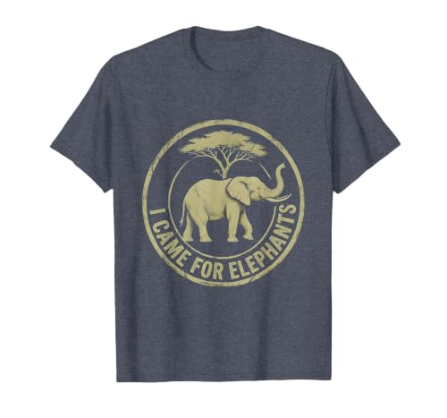 Mademark I Came For Elephants Safari Women Design T-Shirt - Men - size chart