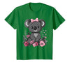 We Love Koalas - Kids Apparel Co. Koala Kawaii Koala Bear Pink Bow Flowers Girls Kids T-Shirt - size chart
