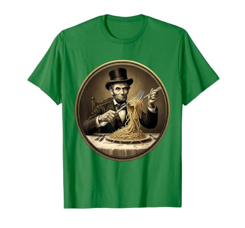 Mademark Funny Monkey Eating Spaghetti With Fork Illustration T-Shirt - Men - size chart