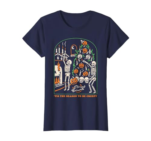 Halloween Creepy Season The Season to Be Creepy T-Shirt - size chart