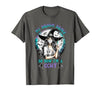 CCHT Dialysis Technician My Broom Broke So Now I'm a CCHT Dialysis Tech Halloween T-Shirt - size chart