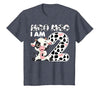 Cow 2nd Birthday Gifts Co. Cow Moo Moo I'm Two - 2 Years Old Cow Lover 2nd Birthday T-Shirt - size chart