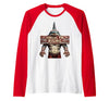 Mademark Dorsal Fin Rising Shark Men Graphic Design Raglan Baseball Tee - size chart