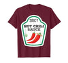 Lustige Essen & Sauce Fasching Kostüm Co. Chilli Sauce Costume Funny Fancy Dress Costumes for Men and Women T-Shirt - size