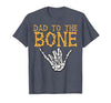 Mens Halloween Shirts For Dad Daddy Papa Men Halloween Dad to The Bone Skeleton Hand Fun Papa Costume Men T-Shirt - size