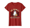 Halloween Pumkin Trick Or Treat Apparel No Diggity About to Bag It Up Trick Treat Candy Halloween T-Shirt - size chart