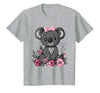 We Love Koalas - Kids Apparel Co. Koala Kawaii Koala Bear Pink Bow Flowers Girls Kids T-Shirt - size chart