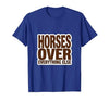 Mademark Horses Over Everything Equestrian Design T-Shirt - Men - size chart